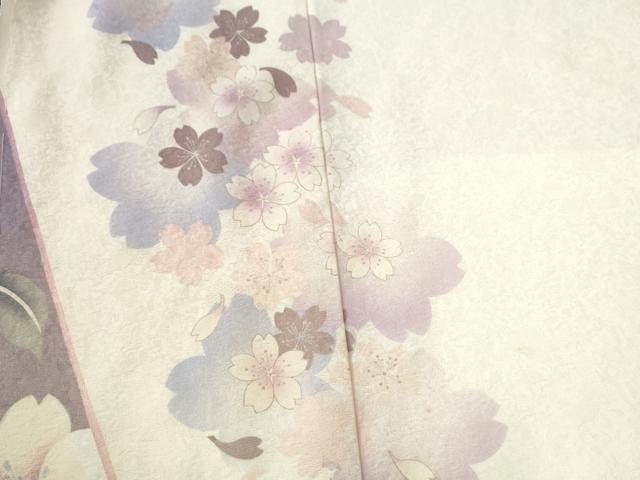 平和屋着物●豪華振袖　舞桜文　暈し染め　金彩　仮絵羽　逸品　未使用　CABC7140yc