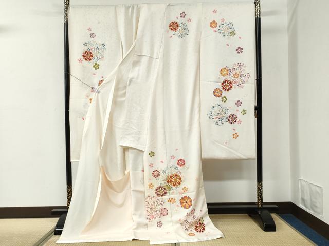 平和屋着物●豪華振袖　舞桜文　金彩　仮絵羽　逸品　未使用　CABC7149yc