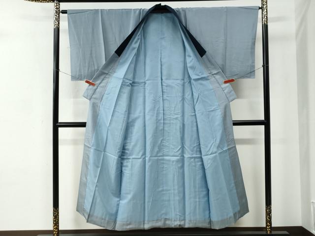 平和屋着物●男性　本場大島紬　アンサンブル・長襦袢セット　格子　正絹　逸品　CABC7156yc