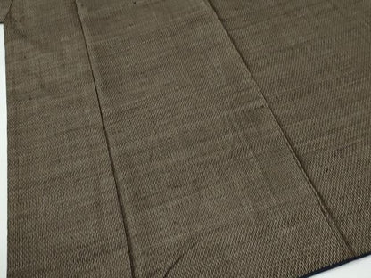 平和屋着物●男性　紬　アンサンブル　格子　正絹　逸品　CABC7165yc
