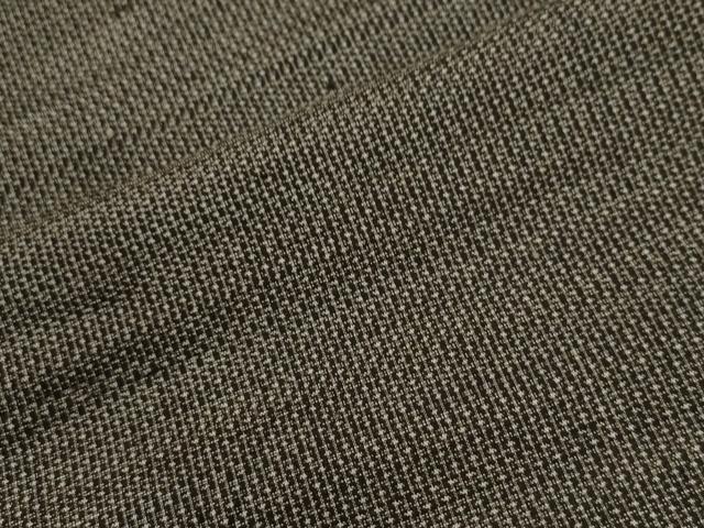 平和屋着物●男性　紬　アンサンブル　格子　正絹　逸品　CABC7165yc