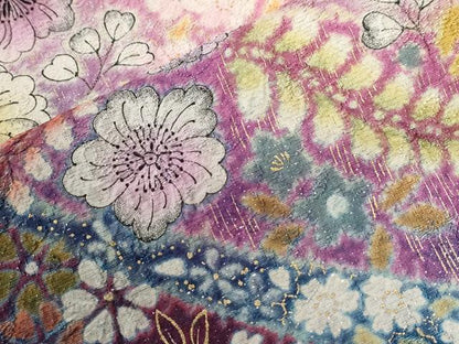 平和屋着物●豪華振袖　辻が花　絞り　暈し染め　金通し地　正絹　逸品　CABC7166yc