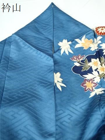平和屋着物●豪華振袖　雲取り牡丹花車文　金彩　正絹　逸品　CABC7167yc