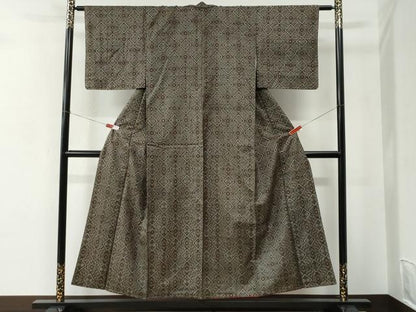 平和屋着物●本場大島紬　龍郷絣　正絹　逸品　未使用　CABC7170yc