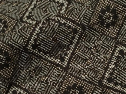 平和屋着物●本場大島紬　龍郷絣　正絹　逸品　未使用　CABC7170yc