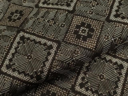 平和屋着物●本場大島紬　龍郷絣　正絹　逸品　未使用　CABC7170yc