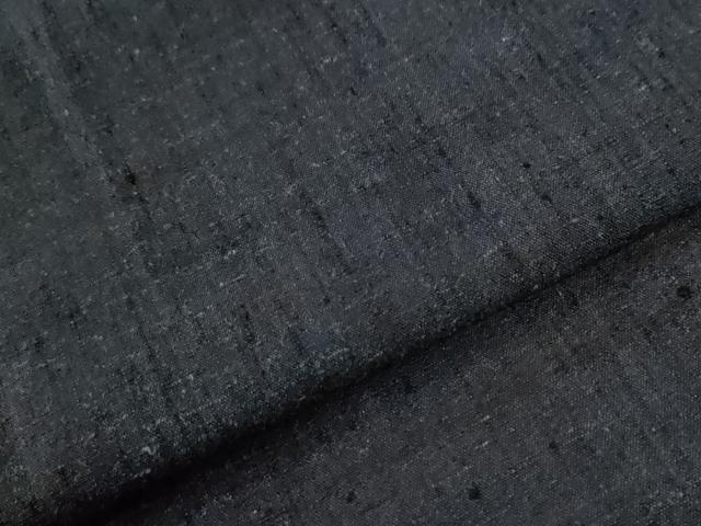 平和屋着物●男性　紬　アンサンブル　霞文　羽裏：一富士二鷹三茄子　正絹　逸品　CABC7171yc