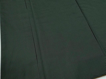 平和屋着物●男性　紬　縞　黒地　ますいわ屋扱い　正絹　逸品　CABC7179yc