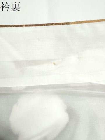平和屋着物●訪問着　絞り　刺繍　流水雪輪草花文　金彩　正絹　逸品　CABC7182yc
