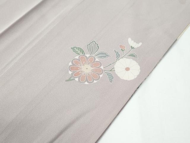 平和屋着物●訪問着　笹竹枝花文　暈し染め　金彩　正絹　逸品　CABC7185yc