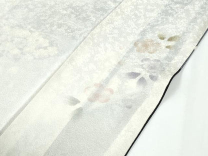 平和屋着物●訪問着　駒刺繍　霞松竹梅花文　暈し染め　金彩　正絹　逸品　CABC7186yc