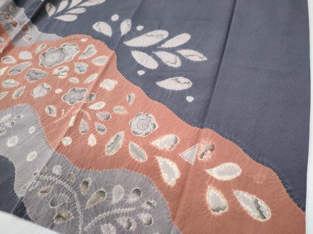 平和屋着物●訪問着　辻が花　絞り　正絹　逸品　CABC7194yc