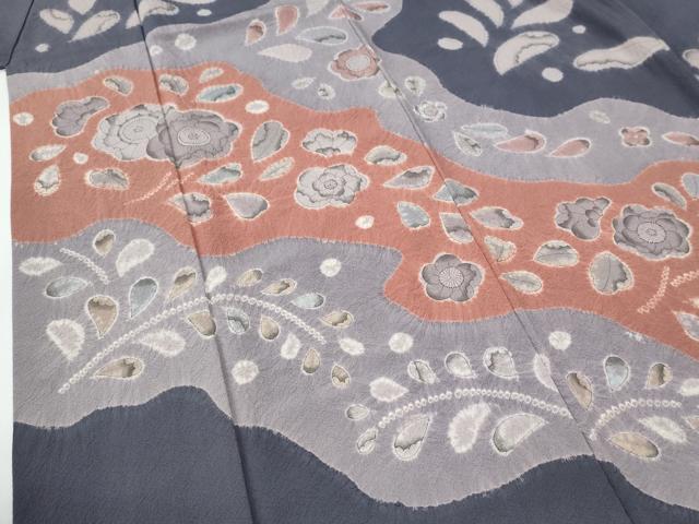 平和屋着物●訪問着　辻が花　絞り　正絹　逸品　CABC7194yc
