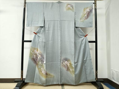平和屋着物●訪問着　辻が花　絞り　暈し染め　正絹　逸品　CABC7195yc