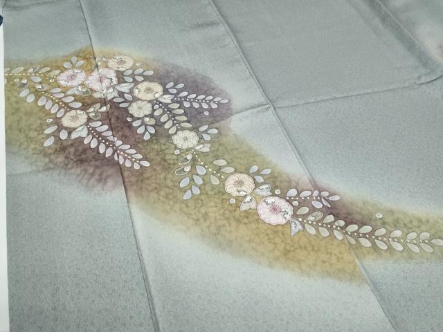 平和屋着物○訪問着 辻が花 絞り 暈し染め 正絹 逸品 CABC7195yc