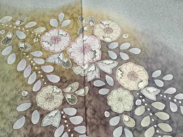 平和屋着物●訪問着　辻が花　絞り　暈し染め　正絹　逸品　CABC7195yc 平和屋着物○訪問着 辻が花 絞り 暈し染め 正絹 逸品 CABC7195yc