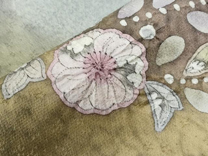 平和屋着物●訪問着　辻が花　絞り　暈し染め　正絹　逸品　CABC7195yc