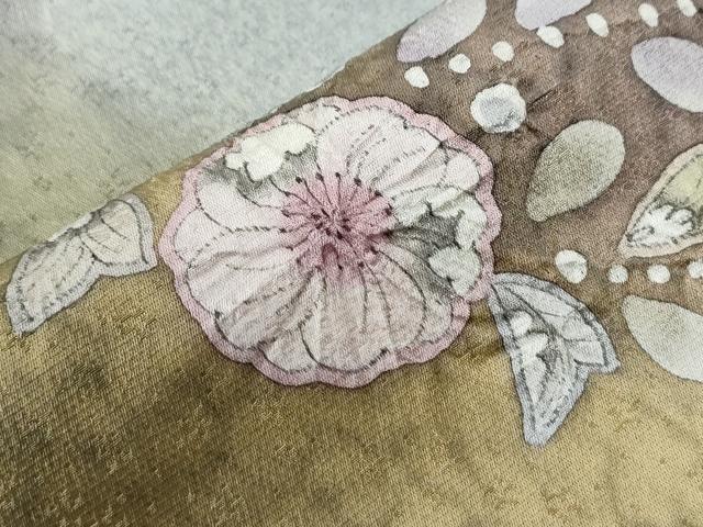 平和屋着物●訪問着　辻が花　絞り　暈し染め　正絹　逸品　CABC7195yc