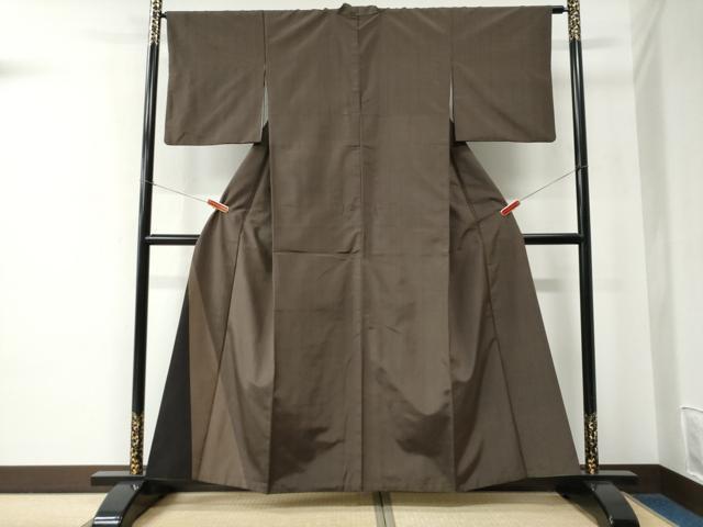 平和屋着物●本場縞大島紬　色留訪問着　縞　正絹　逸品　CABC7199yc