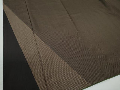 平和屋着物●本場縞大島紬　色留訪問着　縞　正絹　逸品　CABC7199yc