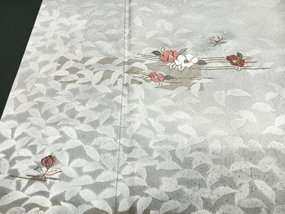 平和屋着物■訪問着 刺繍 草花文 暈し染め 正絹 逸品 CABC7205xe