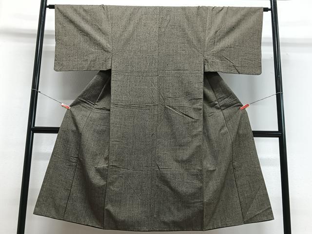 平和屋着物■男性　紬　紅消鼠色　正絹　逸品　CABC7213xe