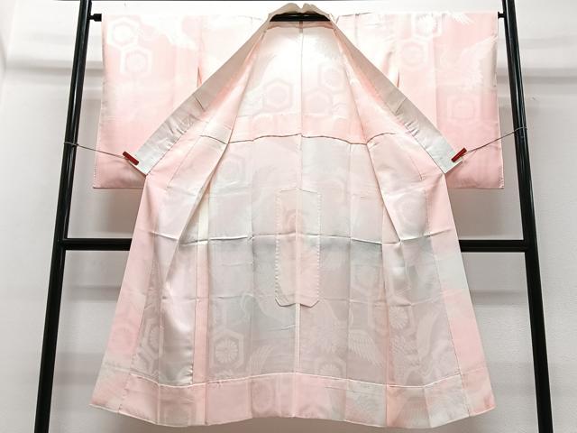 平和屋着物■長襦袢 無双仕立て 飛鶴花文 暈し染め 洗える着物 CABC7228xe