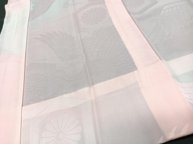 平和屋着物■長襦袢 無双仕立て 飛鶴花文 暈し染め 洗える着物 CABC7228xe