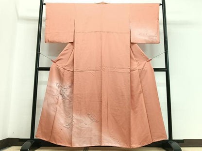 平和屋着物■訪問着 流水花文 暈し染め 正絹 逸品 CABC7253xe
