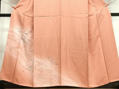平和屋着物■訪問着 流水花文 暈し染め 正絹 逸品 CABC7253xe