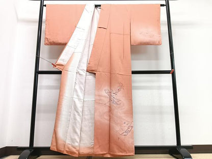 平和屋着物■訪問着 流水花文 暈し染め 正絹 逸品 CABC7253xe