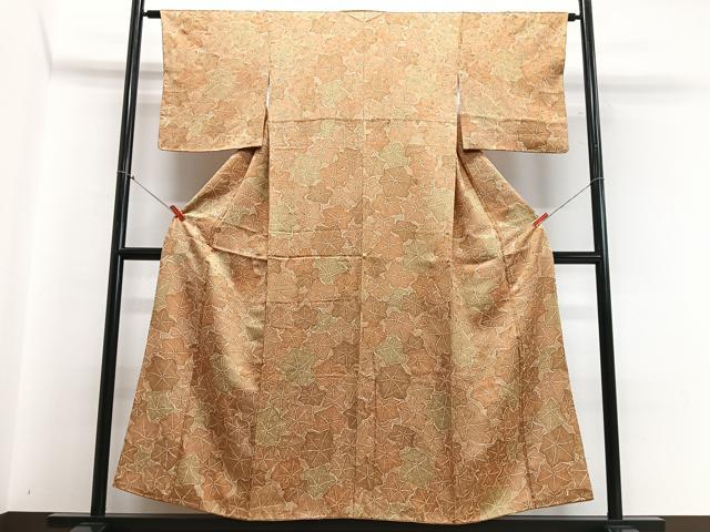 平和屋着物■上質な小紋 舞葉文 正絹 逸品 CABC7254xe