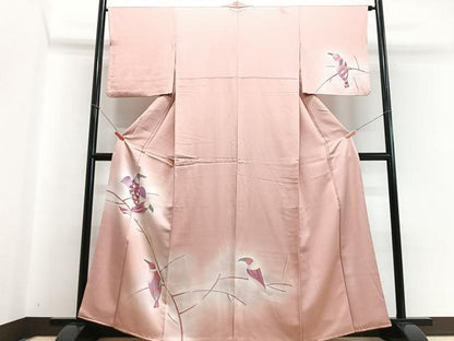 平和屋着物■訪問着 鳥 暈し染め 銀彩 正絹 逸品 CABC7261xe