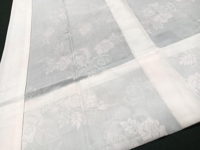 平和屋着物■長襦袢　無双仕立て　草花文　正絹　逸品　CABC7281xe