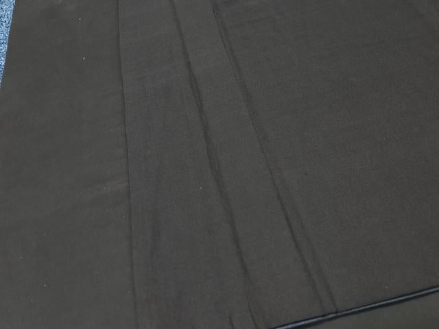 平和屋着物■男性　紬　青褐色　正絹　逸品　CABC7306xe
