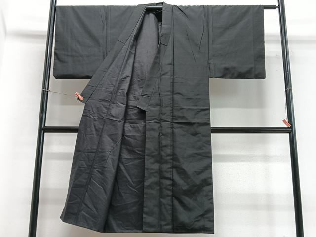 平和屋着物■男性　紬　褐色　正絹　逸品　CABC7315xe
