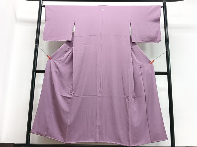平和屋着物■上質な色無地 京紫色 正絹 逸品 CABC7322xe