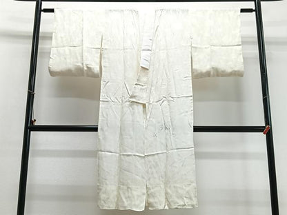平和屋着物■長襦袢　無双仕立て　立涌花地紋　正絹　逸品　CABC7338xe