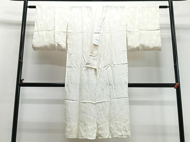 平和屋着物■長襦袢　無双仕立て　立涌花地紋　正絹　逸品　CABC7338xe