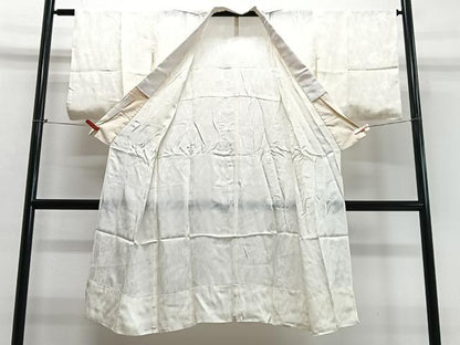 平和屋着物■長襦袢　無双仕立て　立涌花地紋　正絹　逸品　CABC7338xe