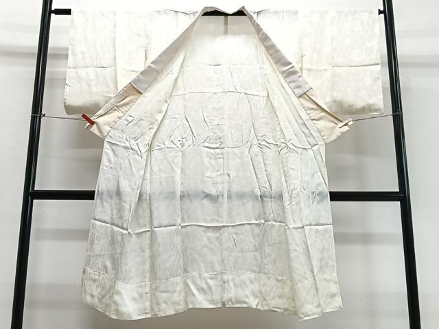 平和屋着物■長襦袢　無双仕立て　立涌花地紋　正絹　逸品　CABC7338xe