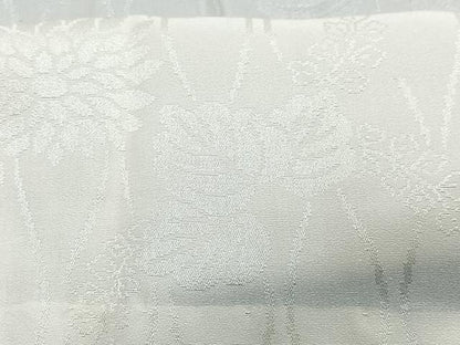 平和屋着物■長襦袢　無双仕立て　立涌花地紋　正絹　逸品　CABC7338xe