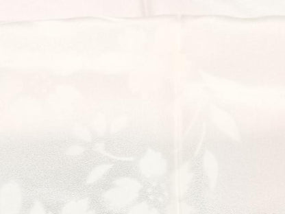平和屋着物■長襦袢　無双仕立て　草花文　正絹　逸品　CABC7362xe