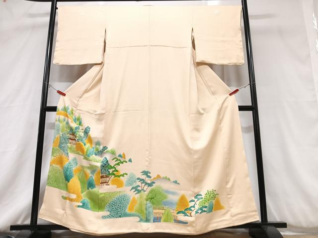 平和屋着物■豪華色留袖　風景文　正絹　逸品　未使用　CABC7381xe