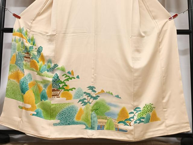 平和屋着物■豪華色留袖　風景文　正絹　逸品　未使用　CABC7381xe