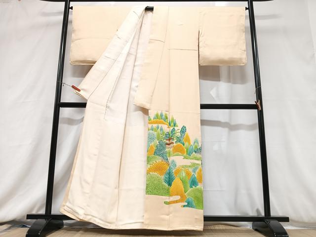 平和屋着物■豪華色留袖　風景文　正絹　逸品　未使用　CABC7381xe