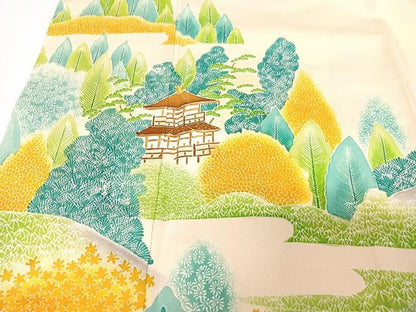 平和屋着物■豪華色留袖　風景文　正絹　逸品　未使用　CABC7381xe