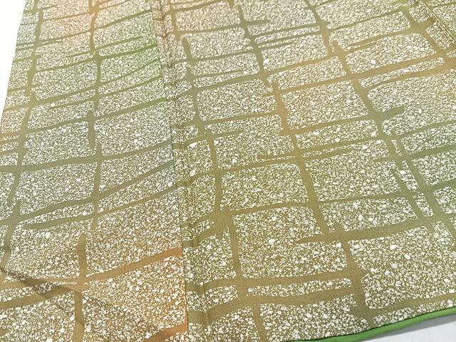 平和屋着物■上質な小紋 変わり格子 正絹 逸品 CABC7391xe