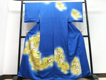 平和屋着物■訪問着 草花文 暈し染め 正絹 逸品 CABC7396xe