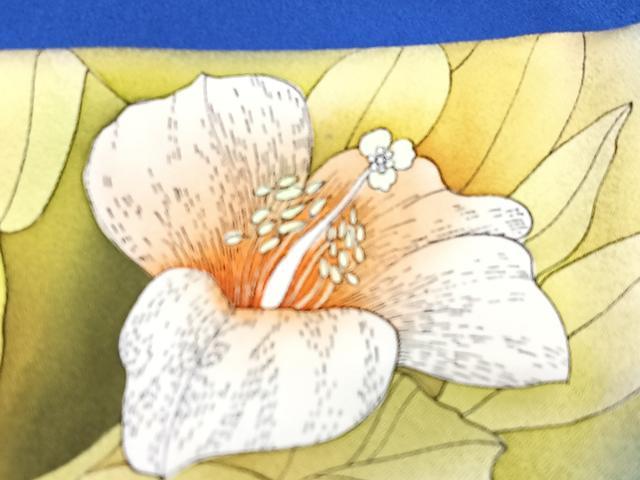 平和屋着物■訪問着 草花文 暈し染め 正絹 逸品 CABC7396xe